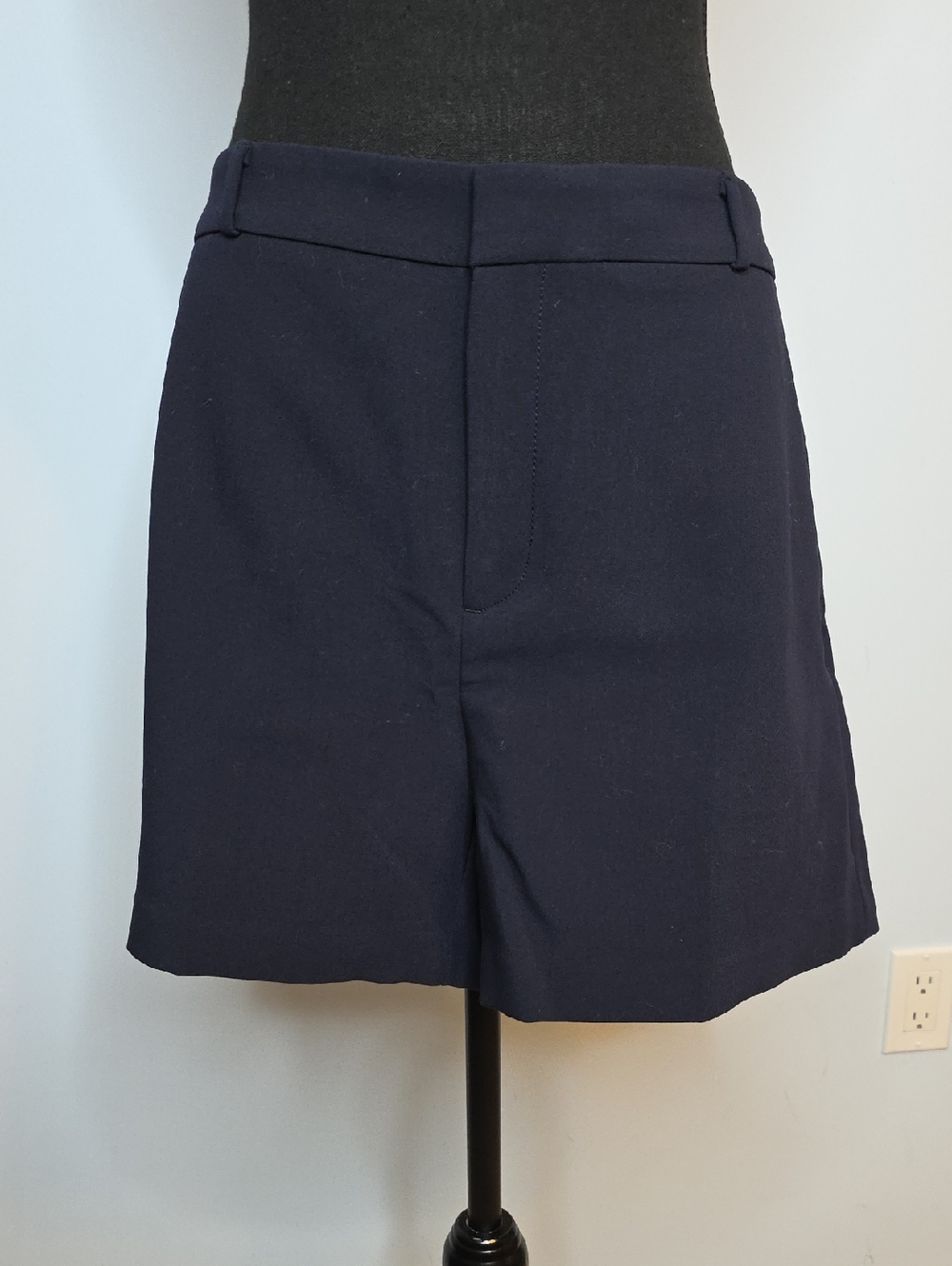 Banana Republic Navy High-Rise Bermuda Shorts